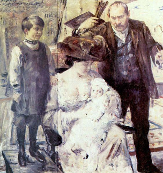 Lovis Corinth The Artist and His Family oil painting image